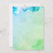 Stylish Grad Cap,Disco Ball,Wine Green Abstract Kaart (Achterkant)