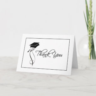 Stylish Graduation Merci Cartes pour Dames