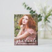 Stylish Graduation Party Invitation Briefkaart (Staand voorkant)