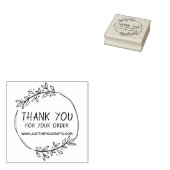Stylish Greenery bedankt voor je bestelling Rubberstempel (Gestempeld)