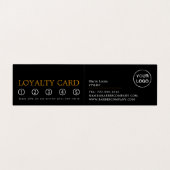 Stylish Hair Cut, Mannen Barbers, Loyalty Card; Visitekaartjes (Binnenkant ongevouwen)