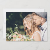 Stylish Hand Lettered Wedding 2 Foto Bedankkaart (Achterkant)