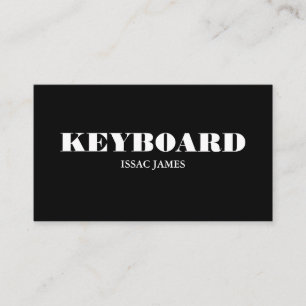 Stylish Keyboardist, Professional Musician Visitekaartje