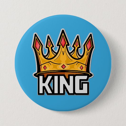 Stylish King Crown Button (Voorkant)