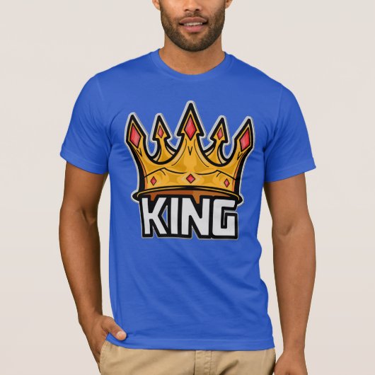 Stylish King Crown T-Shirt (Voorkant)