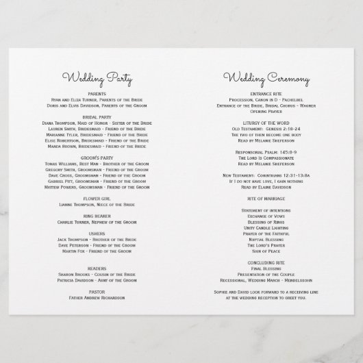 Stylish Lavender Navy Blue Floral Bloom Program (Achterkant)