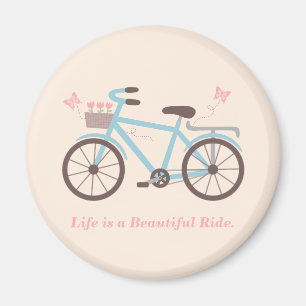 Stylish Life is een Mooie Rit Fiets Citaat Magneet