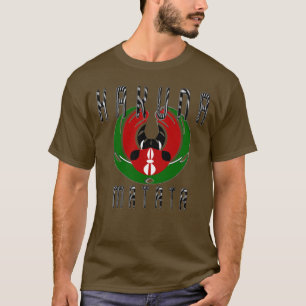 Stylish Mannen Basic Dark Kenya Hakuna T-shirt
