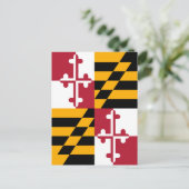 Stylish Maryland State Flag Decor Briefkaart (Staand voorkant)