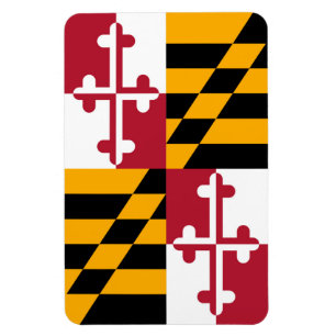 Stylish Maryland State Flag Decor Magneet