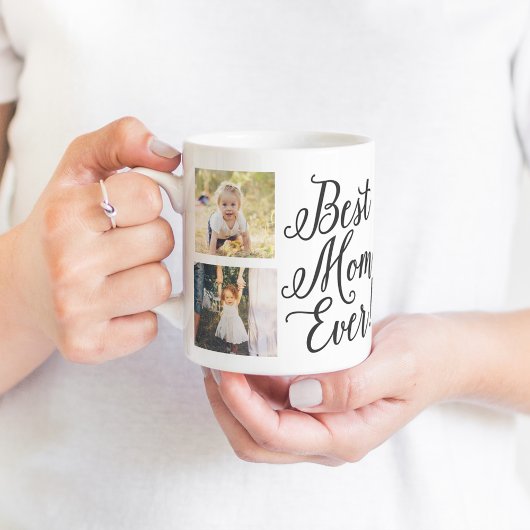 Stylish Meilleure Maman Jamais Photo Collage Mug