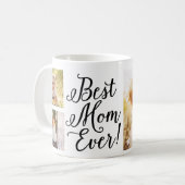 Stylish Meilleure Maman Jamais Photo Collage Mug (Devant gauche)
