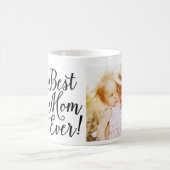 Stylish Meilleure Maman Jamais Photo Collage Mug (Centre)