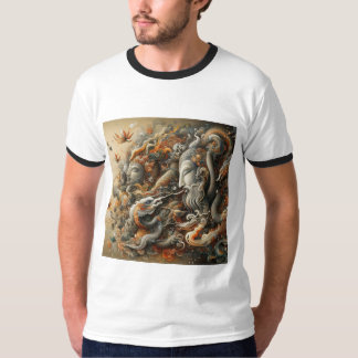 "Stylish Men's Printed T-Shirt - Bold Design, Comf