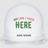 STYLISH MODERN CUSTOMIZABLE CLEAR VERIFIED BRANDED SNEEUWBOL (Achterkant)