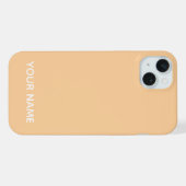 STYLISH MODERN CUSTOMIZED NAME PEACH COLOUR  (Verso Horizontal)