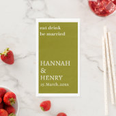 STYLISH MODERN CUSTOMIZED SCRIPT OLIVE WEDDING SERVET (Insitu)