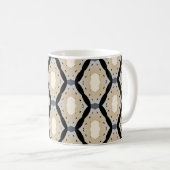 Stylish modern geometric coffee mug (Devant droit)