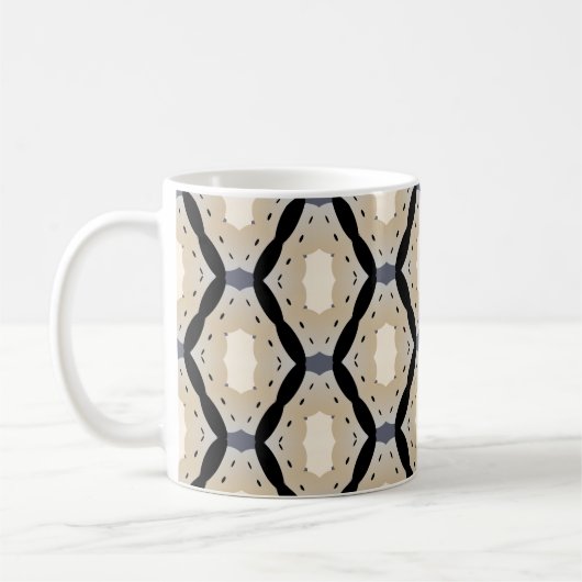 Stylish modern geometric coffee mug (Gauche)