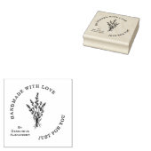 Stylish Modern Minimalist Wildflowers Bouquet  Rubberstempel (Gestempeld)