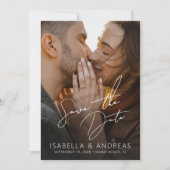 Stylish Modern Photo Wedding Save the Date (Devant)