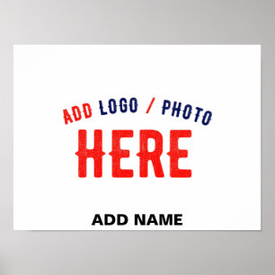 STYLISH MODERN  WHITE VERIFIEERDE BRAND POSTER