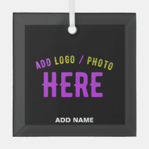 STYLISH MODERN ZWARTE VERIFIEERDE BRAND GLAS ORNAMENT