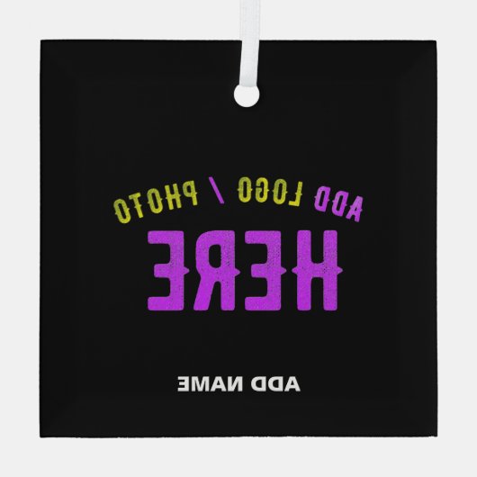 STYLISH MODERN ZWARTE VERIFIEERDE BRAND GLAS ORNAMENT (Achterkant)