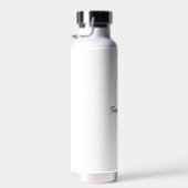 Stylish Monogram Modern Minimalist White Script Waterfles (Rechts)