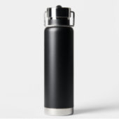 Stylish Monogram With Couple Name Black Waterfles (Achterkant)