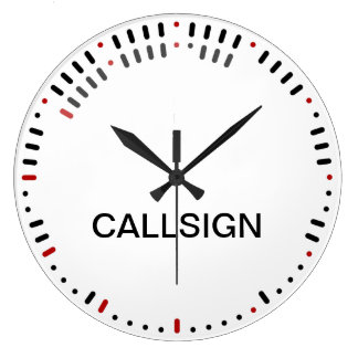 Stylish Morse Code Clock Grote Klok