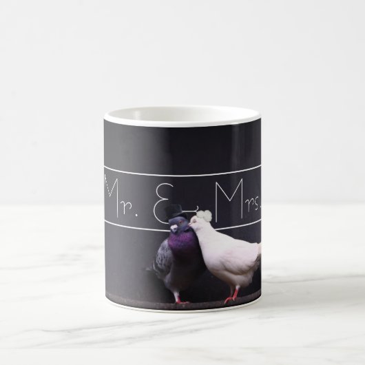 Stylish Mr. en mevrouw Pigeon Mokken (Center)