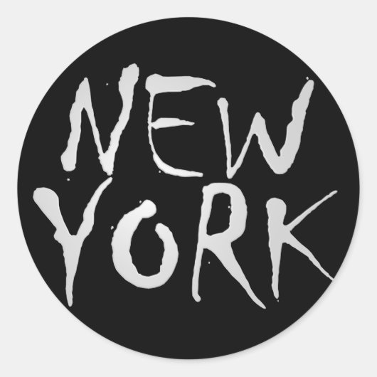 Stylish New York Sticker (Voorkant)
