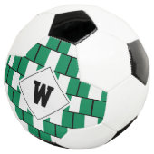 Stylish NIGERIA FLAG Monogram Voetbal (Drie kwart)