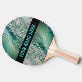 Stylish Ocean Monogram Ping Pong Paddle Tafeltennisbatje (Zijkant)