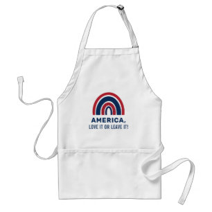 Stylish Patriotic USA American Rainbow 4 juli Standaard Schort
