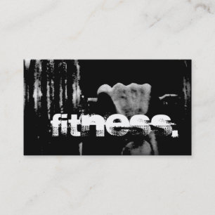 Stylish Personal Trainer Carte de visite noir