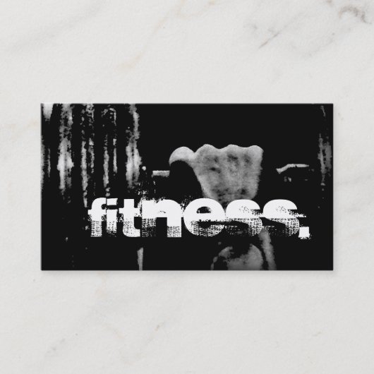 Stylish Personal Trainer Carte de visite noir (Devant)