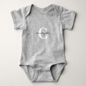 Stylish Personalized Initials Bodysuit - Trendy (Voorkant)