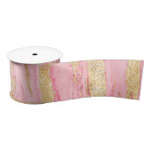 Stylish Pink Gold Abstract Marble Liquid Paint Lint (Spoel)