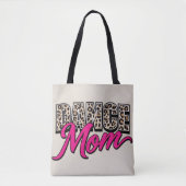 Stylish Pink Script Animal Print Carryall tote bag (Devant)