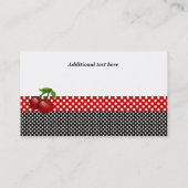 Stylish Polka Dot Cake Custom Bakery Visitekaartje (Achterkant)