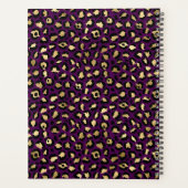 Stylish Purple and Gold Faux Foil Leopard Spots (Dos)