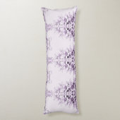 Stylish Purple Flowers Body Pillow Lichaamskussen (Achterkant (Verticaal))