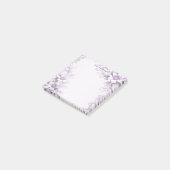 Stylish Purple Flowers Post it Notes (Schuin)