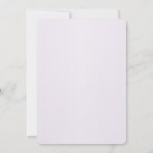 Stylish Purple Flowers Rehearsal Dinner Kaart (Achterkant)