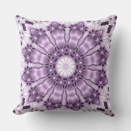 Stylish Purple Flowers Throw Pillow Kussen
