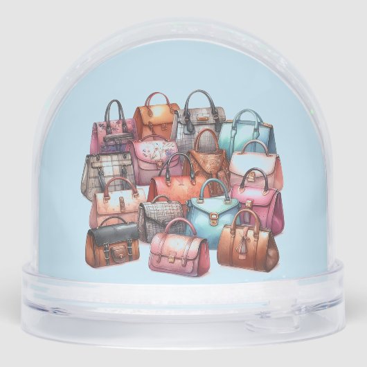 Stylish Purses Snow Globe Chic   Sneeuwbol (Achterkant)
