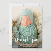 Stylish Red 3 Foto Hartelijk dank Feestdagenkaart (Voorkant)