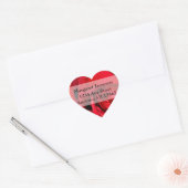 Stylish Red Rose Wedding Return Label (Envelop)